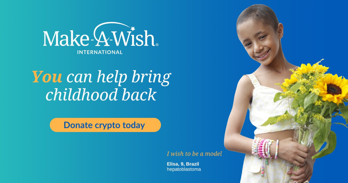 cryptocurrency donations for Make-A-Wish